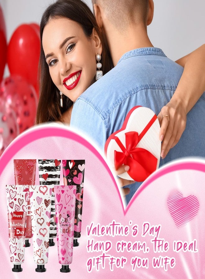 Siifert 12 Pcs Valentine's Day Hand Cream Gift Bulk Valentine Gift Basket Stuffers Love Heart Moisturizing Galentine's Hand Lotion Bulk Small Dry Cracked Care Cream for Women Friends Seniors Clients, 30 ml - Image 3